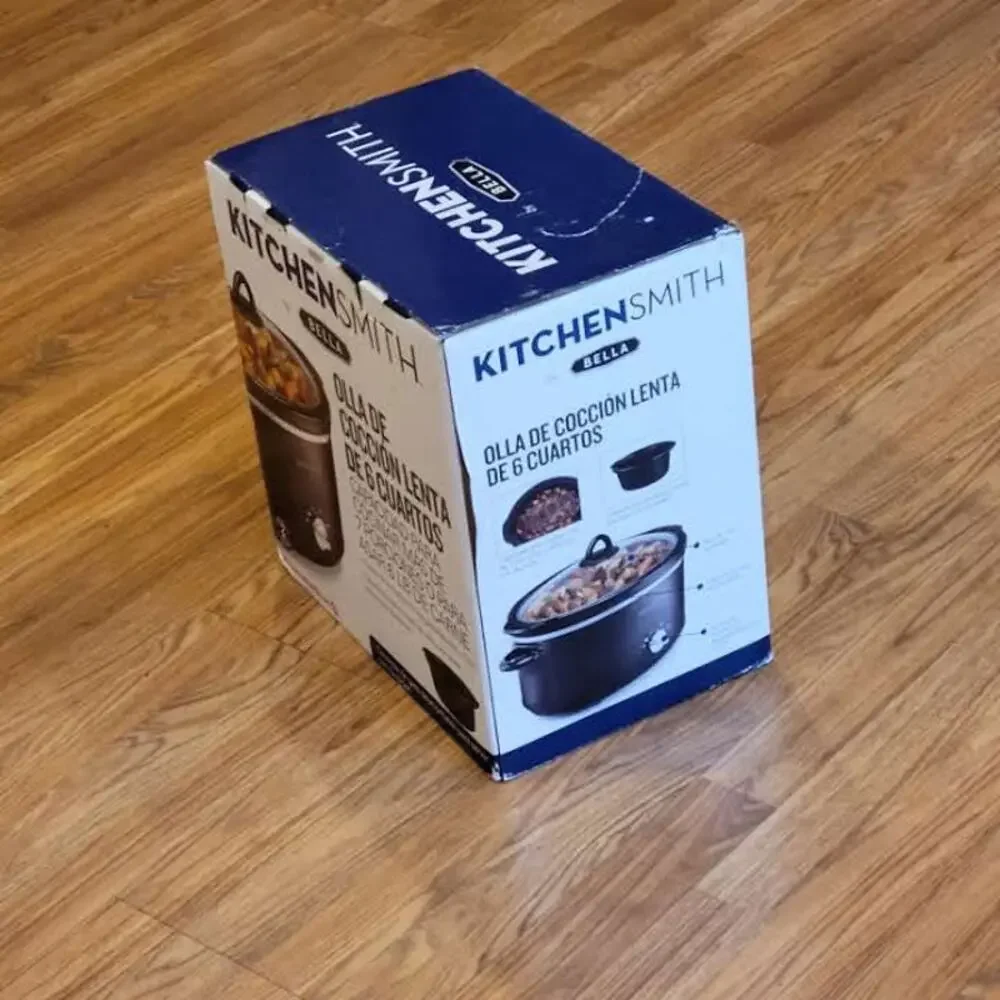New KitchenSmith by Bella 6Qt Slow cooker. New, never been used